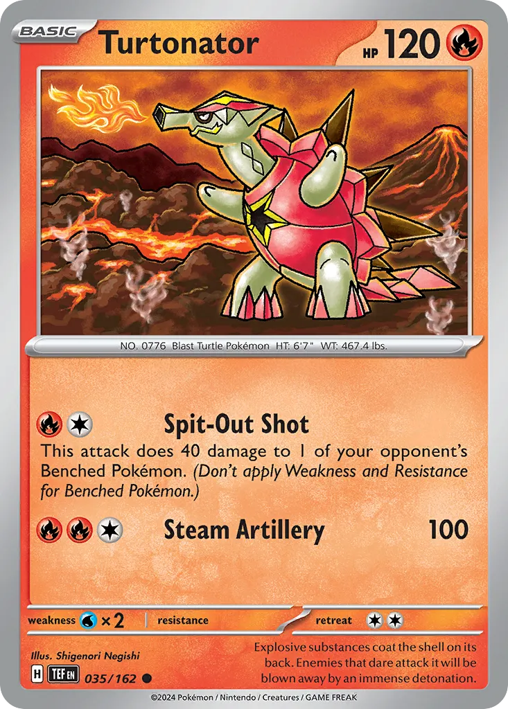 2024 Temporal Forces Turtonator Common #035/162 Common card image