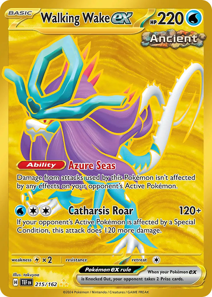 2024 Temporal Forces Walking Wake ex #205/162 Special Illustration Rare card image