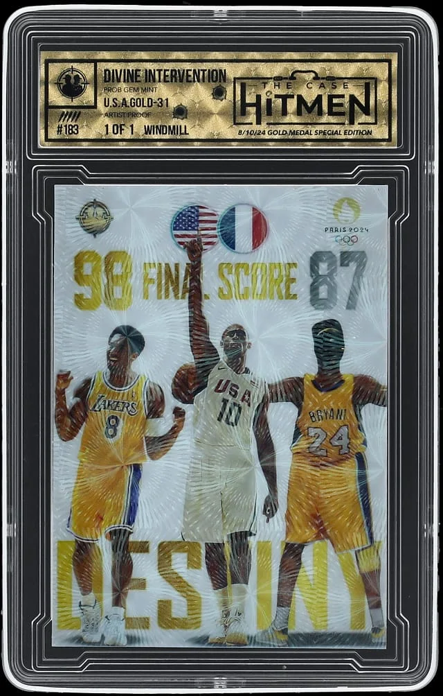 2024 The Case Hitmen Divine Intervention Kobe Bryant Gold Medal Special Edition #183 card image