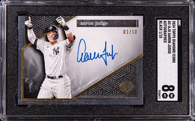 2024 Topps Aaron Judge Diamond Icons Autographed #AC-AJU card image