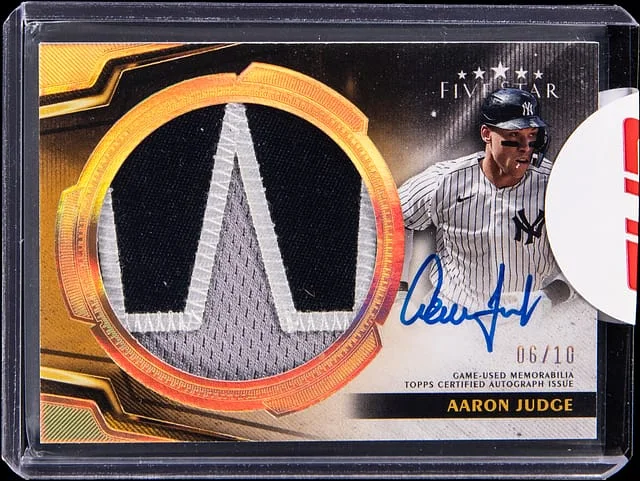 2024 Topps Aaron Judge Five Star Jumbo Prime Autograph Patch #FSIP-AJ card image