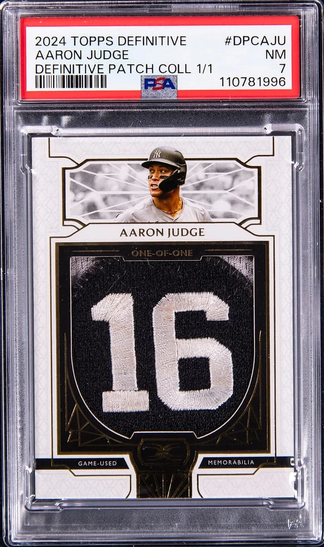 2024 Topps Aaron Judge Game-Used Definitive Collection Patch #DPC-AJU card image