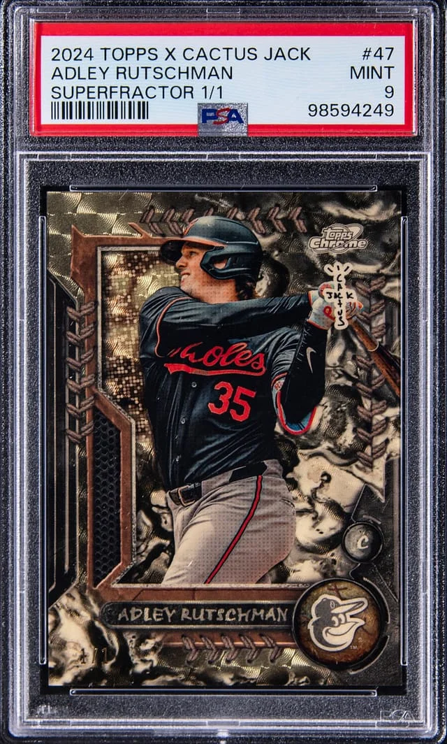 2024 Topps Adley Rutschman X Cactus Jack SuperFractor #47 card image