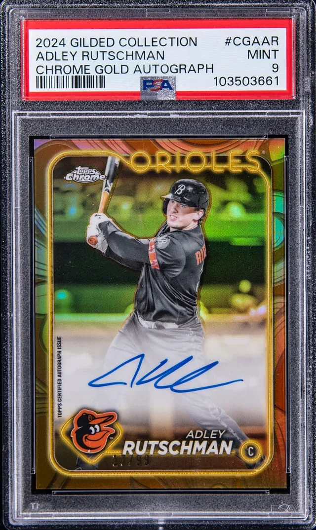2024 Topps Adley Rutschman Gilded Collection Chrome Gold Autograph #CGA-AR card image