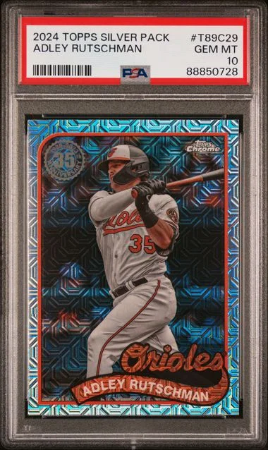 2024 Topps Adley Rutschman Silver Pack 1989 Chrome Promo #T89C29 card image