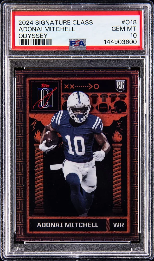 2024 Topps Adonai Mitchell Signature Class Odyssey #O-18 card image
