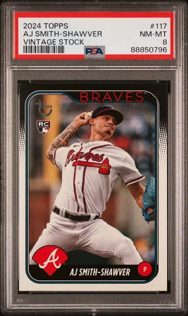 2024 Topps AJ Smith-Shawver Vintage Stock #117 card image