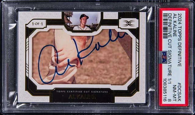2024 Topps Al Kaline Definitive Collection Definitive Cut Signatures #DCS-AK card image