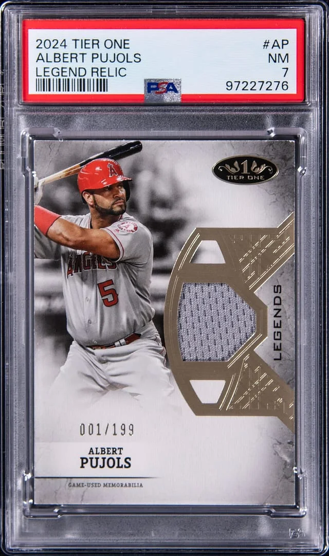2024 Topps Albert Pujols Tier One Legend Relic #AP card image