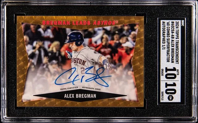 2024 Topps Alex Bregman Transcendent Collection '60 Combo SuperFractor Autograph #60CSA-AB card image