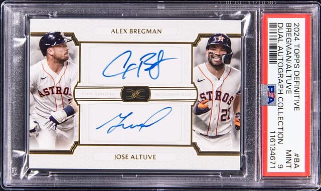 2024 Topps Alex Bregman/Jose Altuve Definitive Dual Autograph Collection #BA card image