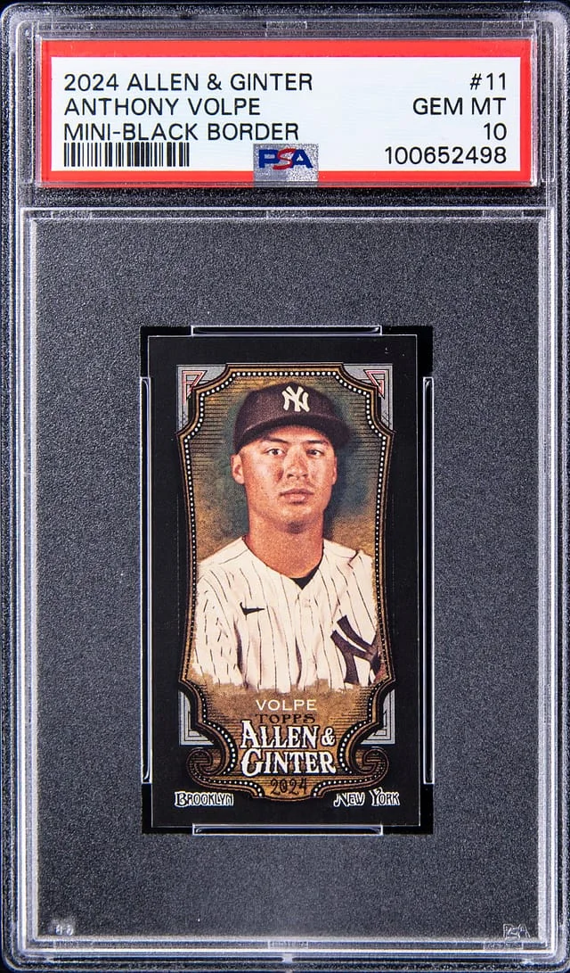 2024 Topps Allen & Ginter Anthony Volpe Mini Black Border #11 card image