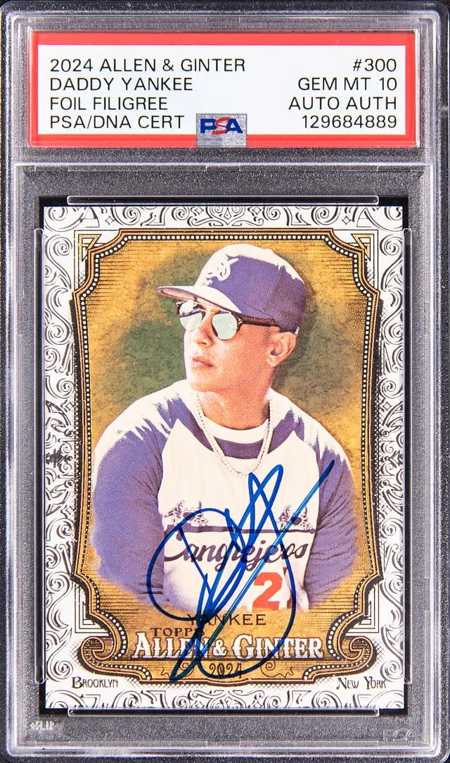 2024 Topps Allen & Ginter Daddy Yankee Foil Filigree #300 card image