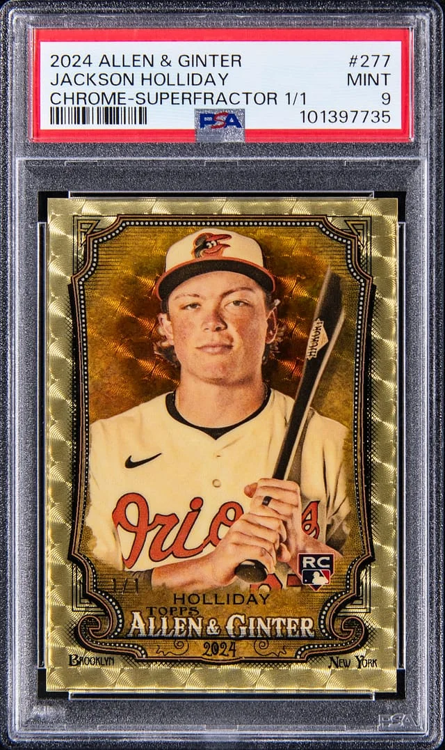 2024 Topps Allen & Ginter Jackson Holliday Chrome SuperFractor #277 card image