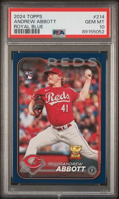 2024 Topps Andrew Abbott Royal Blue #214 card image