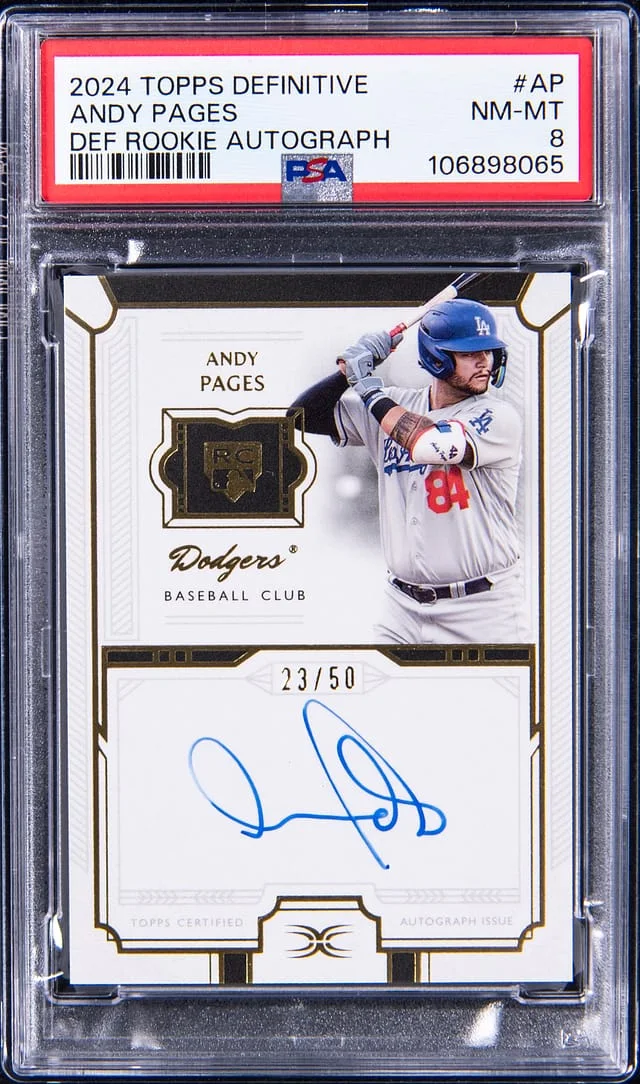 2024 Topps Andy Pages Definitive Collection Autograph #DRA-AP card image