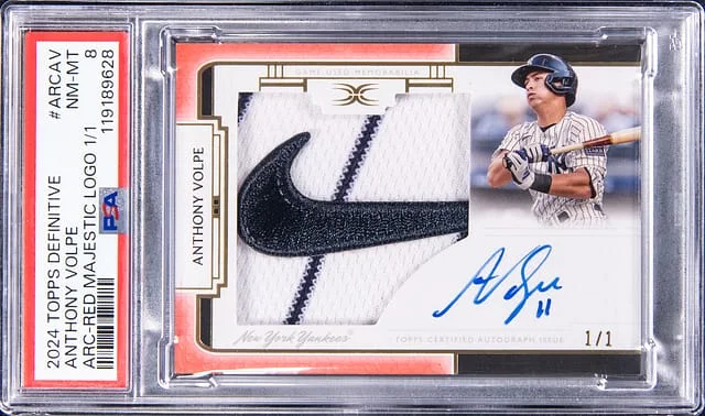 2024 Topps Anthony Volpe Definitive ARC-Red Majestic Logo #ARCAV card image