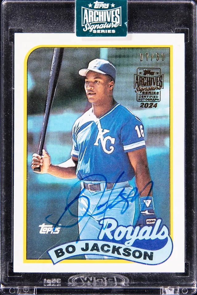 2024 Topps Archives Bo Jackson Retired Signature Series '89 Topps #540 card image