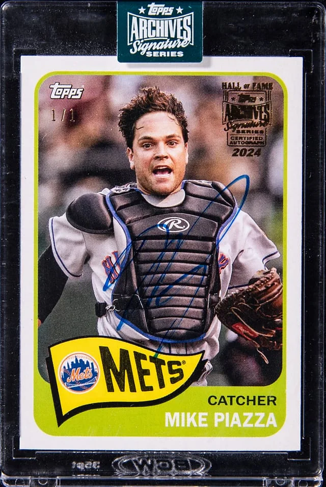 2024 Topps Archives Signature Series Mike Piazza 23 Autographs #139 card image