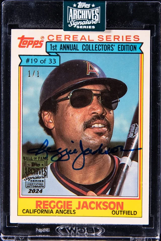 2024 Topps Archives Signature Series Reggie Jackson HOF Autograph #19 card image
