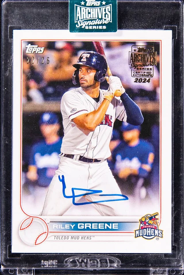 2024 Topps Archives Signature Series Riley Greene 22 Topps Pro Debut #PD-96 card image