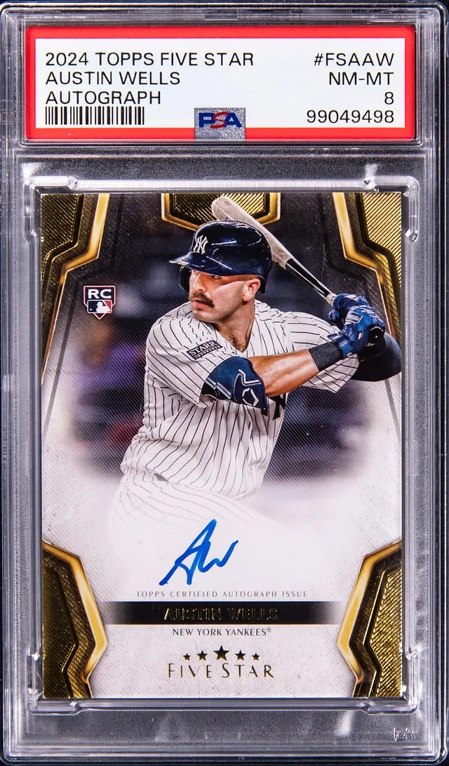 2024 Topps Austin Wells Five Star Autograph #FSA-AW card image