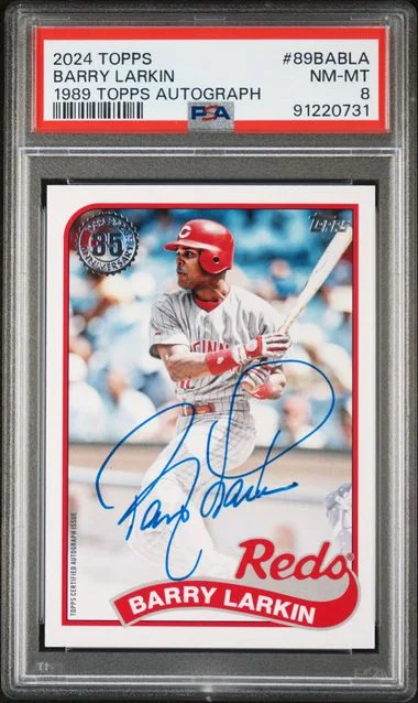 2024 Topps Barry Larkin 1989 Topps Baseball Autographs #89BA-BLA card image