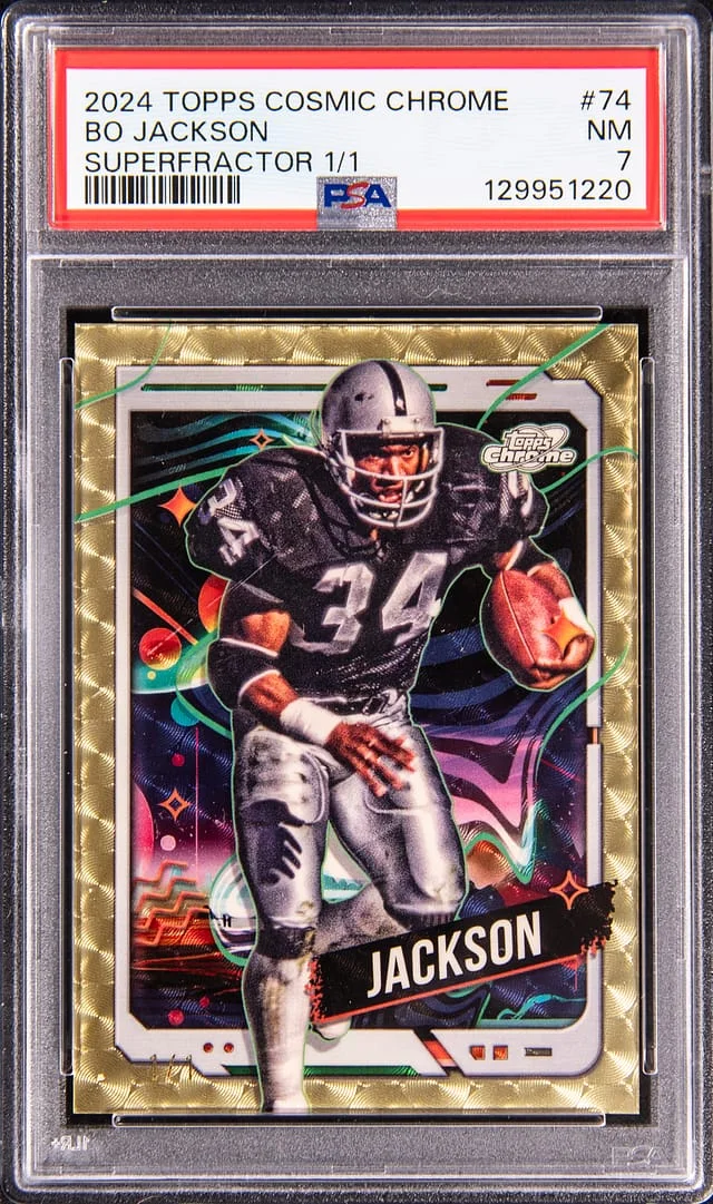 2024 Topps Bo Jackson Cosmic Chrome Superfractor #74 card image