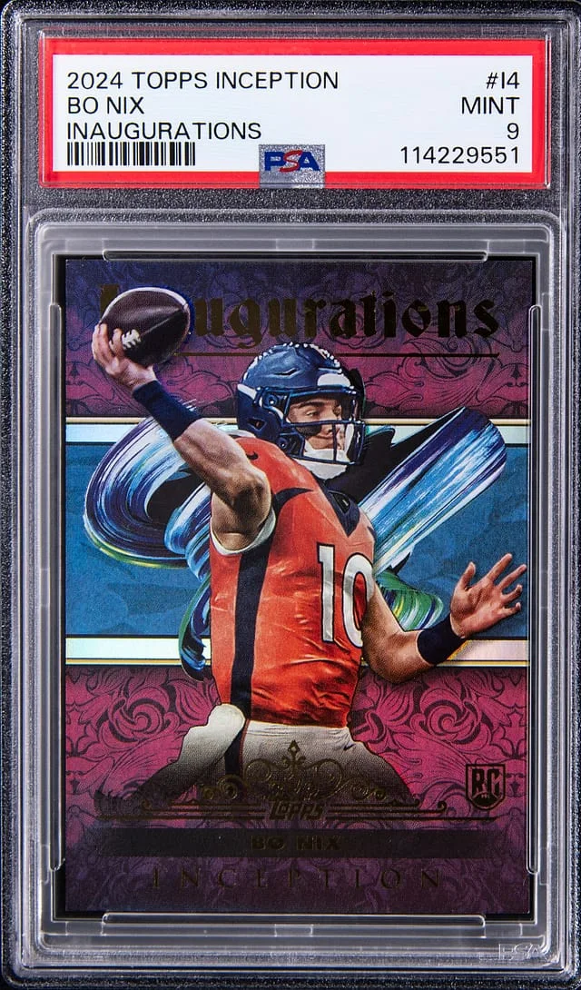 2024 Topps Bo Nix Inception Inaugurations #I-4 card image