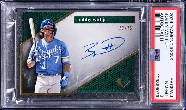 2024 Topps Bobby Witt Jr. Diamond Icons Autograph #AC-BWJ card image