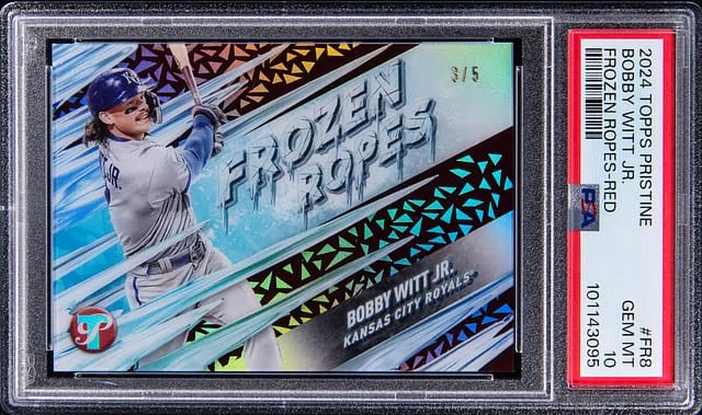 2024 Topps Bobby Witt Jr. Pristine Frozen Ropes Red #FR8 card image