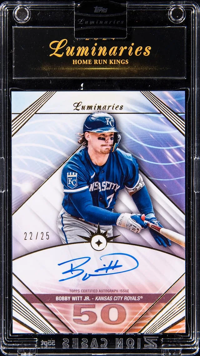 2024 Topps Bobby Witt Jr. Luminaries Home Run Kings Autograph #HRK-BW card image