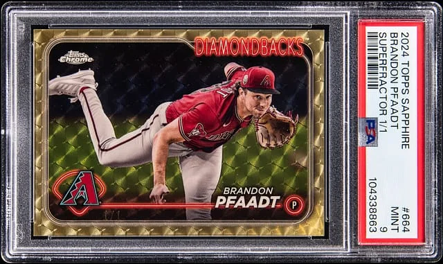 2024 Topps Brandon Pfaadt Sapphire Edition SuperFractor #664 card image