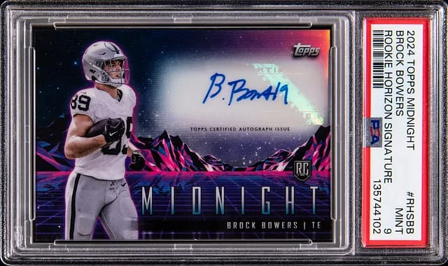 2024 Topps Brock Bowers Midnight Horizon Signature #RHS-BB card image