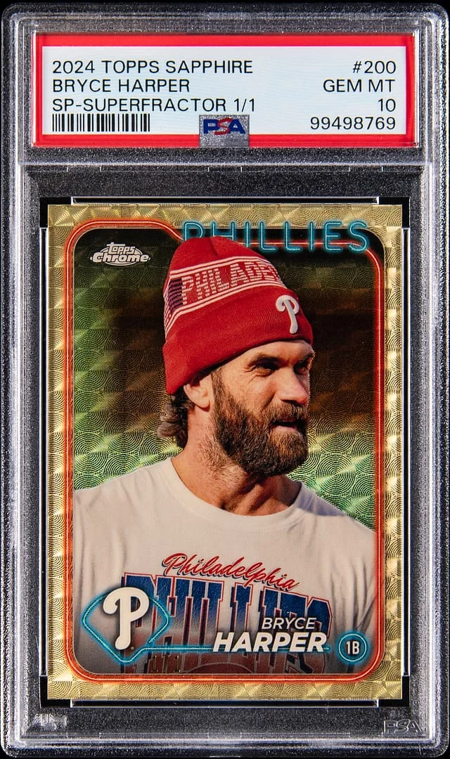 2024 Topps Bryce Harper Sapphire SP Superfractor #200 card image
