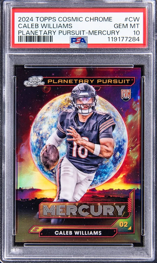 2024 Topps Caleb Williams Cosmic Chrome Planetary Pursuit Mercury #PPM-CW card image