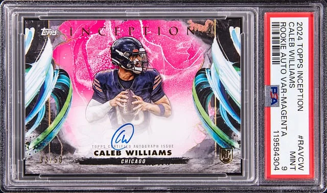 2024 Topps Caleb Williams Inception Autograph Variaiton Magenta #RAV0CW card image