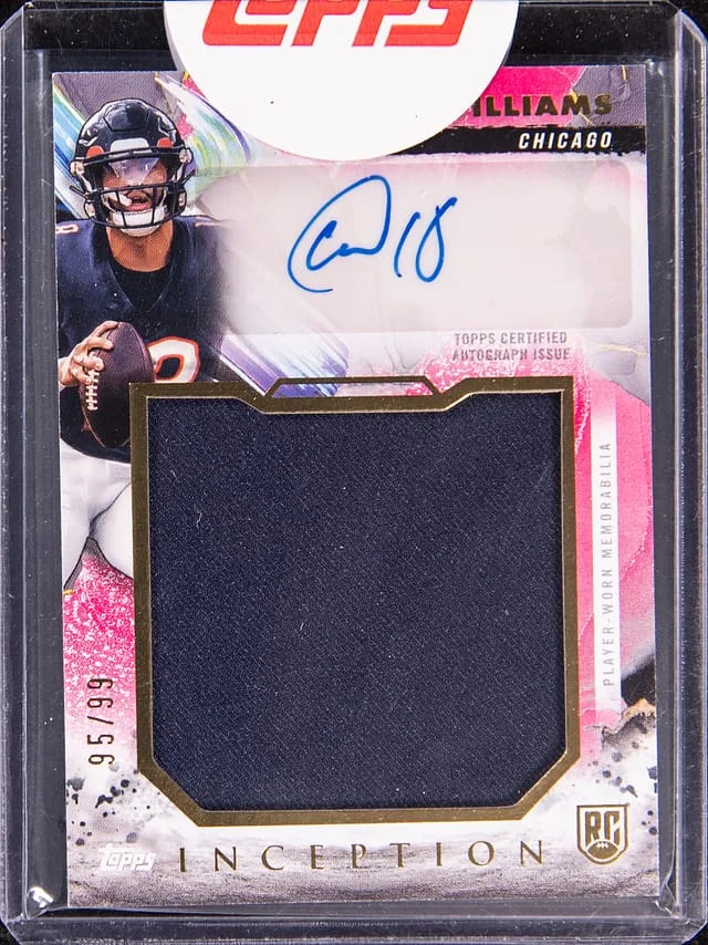 2024 Topps Caleb Williams Inception Jumbo Relic Autograph #RJRA-CW card image