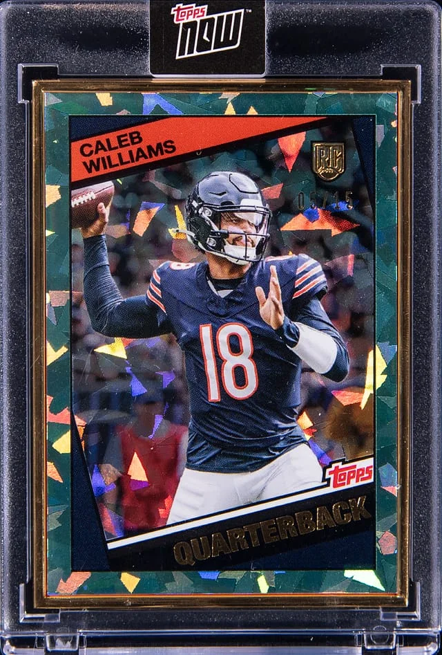 2024 Topps Caleb Williams - Topps Encased Campaign 1984 Topps Football Cracked Ice #5 card image