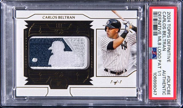 2024 Topps Carlos Beltran Game-Used Definitive Collection MLB Logo Patch #DLP-CBE card image