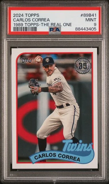 2024 Topps Carlos Correa 1989 Topps Baseball The Real One #89B41 card image