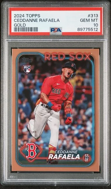 2024 Topps Ceddanne Rafaela Sapphire Black #313 card image