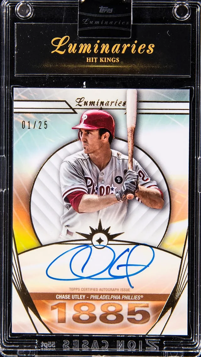 2024 Topps Chase Utley Luminaries Hit Kings Autograph #HK-CU card image