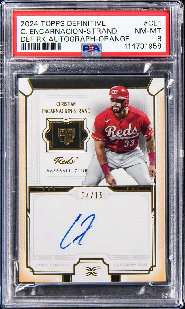 2024 Topps Christian Encarnacion-Strand Definitive Definitive Autograph Orange #CE1 card image