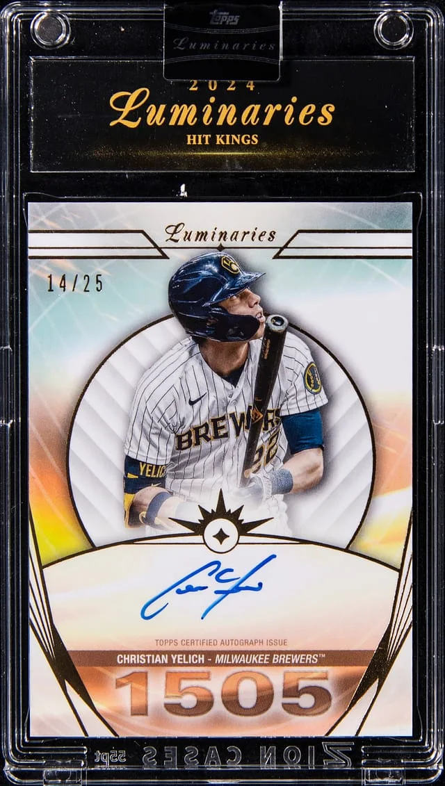 2024 Topps Christian Yelich Luminaries Hit Kings #HK-CY card image