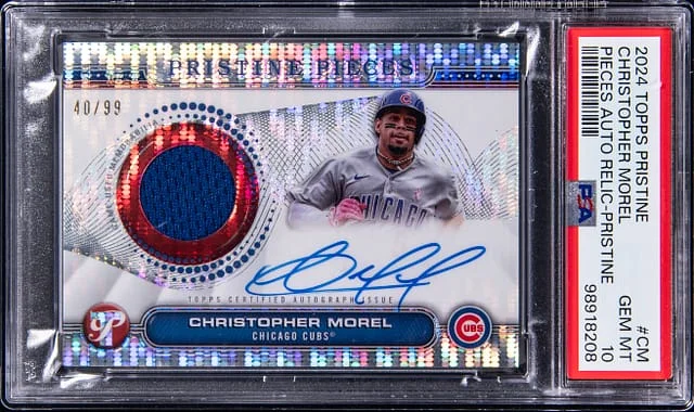 2024 Topps Christopher Morel Pristine Pieces Autograph Relic Pristine #CM card image