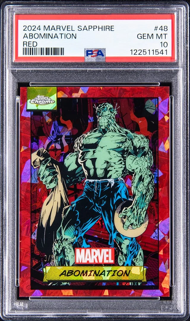 2024 Topps Chrome Abomination Marvel Sapphire Edition Red #48 card image