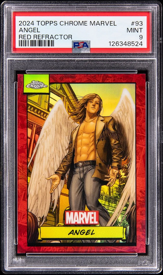 2024 Topps Chrome Angel Marvel Red Refractor #93 card image