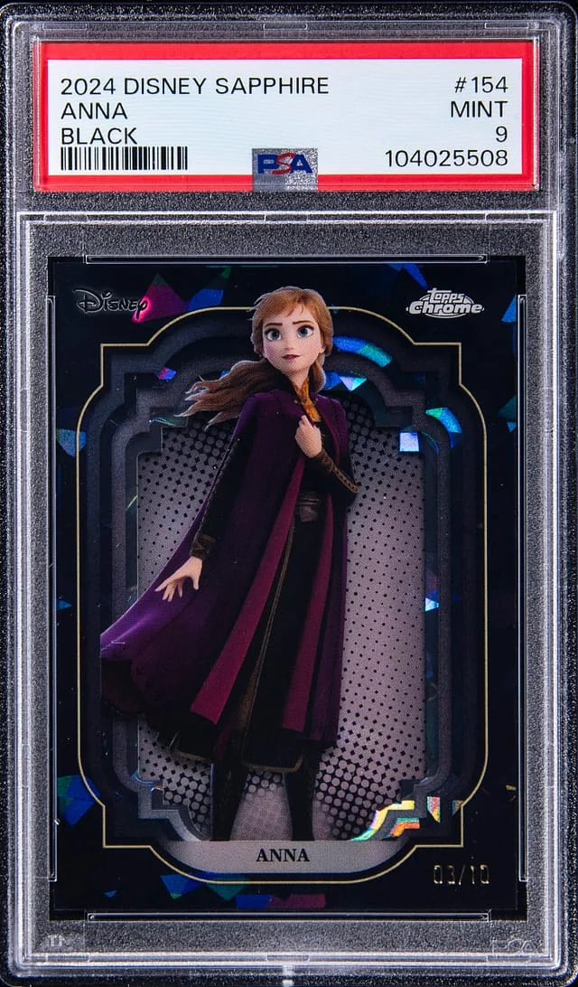 2024 Topps Chrome Anna Disney Sapphire Edition Black #154 card image