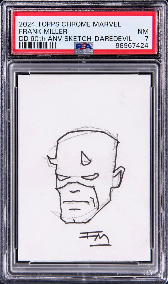 2024 Topps Chrome Anniversary Frank Miller Marvel Daredevil #60th card image